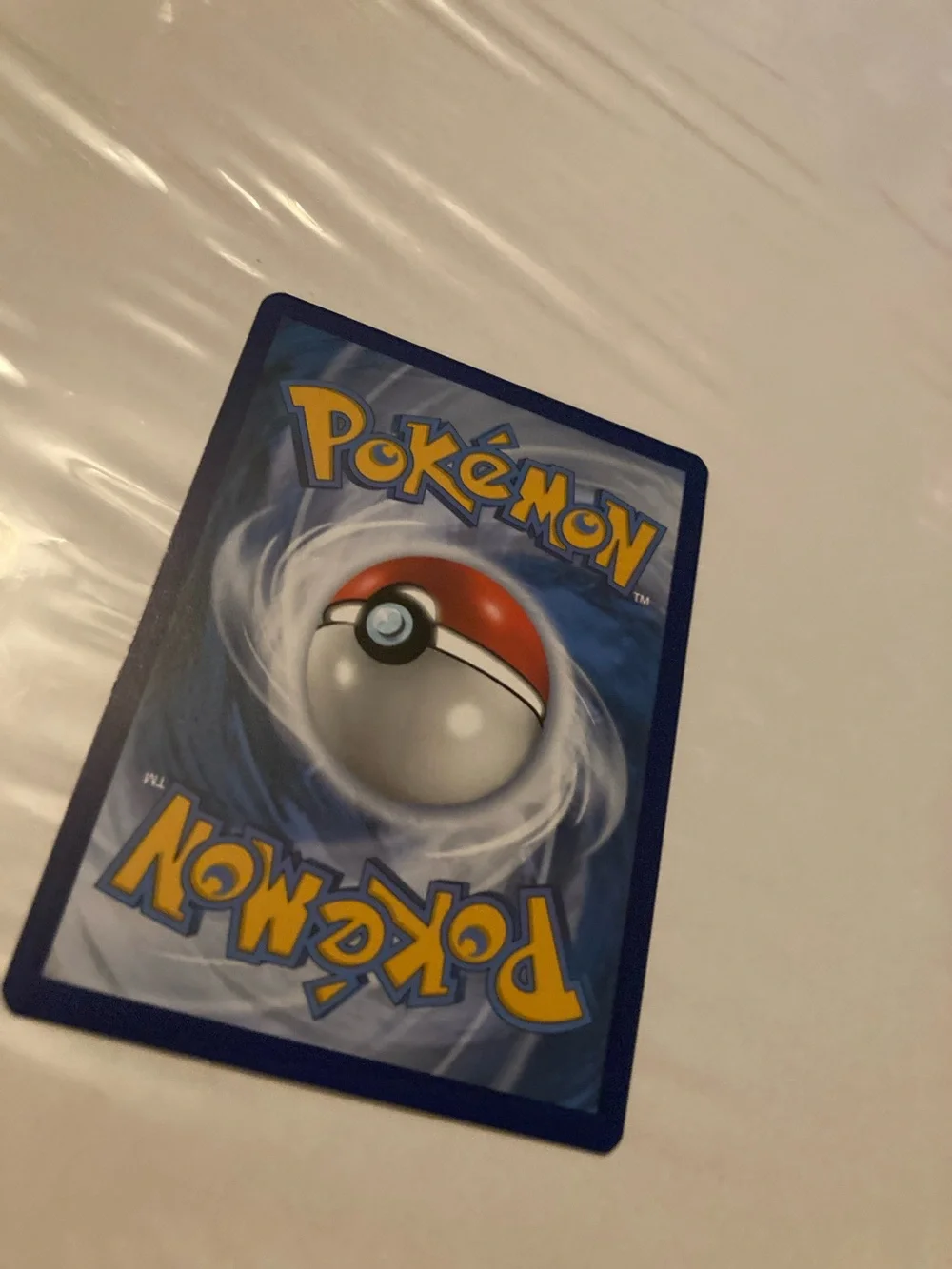 Pokemon Eevee Trading Card Yellow Border Blue Sky Artwork